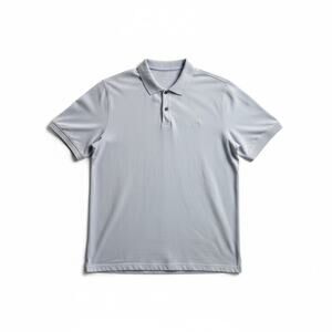 Banana Republic Mens Light Blue Cotton Short Sleeve Polo L Preppy Old Money Golf